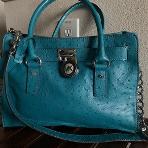 Michael Kors Hamilton Ostrich Embossed Tote